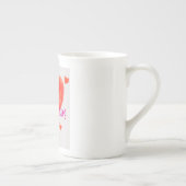 Tasse En Porcelaine Happy Valentine's Day (Droite)