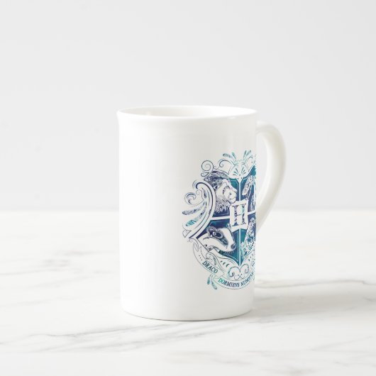 Tasse En Porcelaine Harry Potter| Crest Aguamenti HOGWARTS™ (Devant droit)