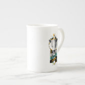 Tasse En Porcelaine Harry Potter| HUFFLEPUFF™ House Traits Sigil (Devant droit)