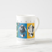Tasse En Porcelaine Harry Potter | Sigles de maison HOGWARTS™ (Devant droit)