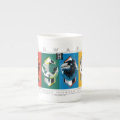 Tasse En Porcelaine Harry Potter | Sigles de maison HOGWARTS™ (Devant)