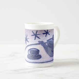 Tasse En Porcelaine ...heure du thé....art de Jutta Gabriel...