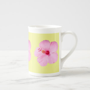 Tasse En Porcelaine Hibiscus rose Fleur tropicale