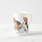 Tasse En Porcelaine Hound beagle (Devant droit)