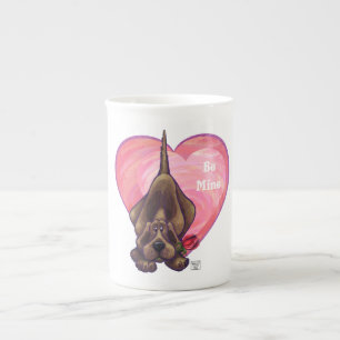 Tasse En Porcelaine Hound Dog Valentine's Day