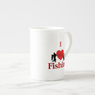 Tasse En Porcelaine I Heart Fishing