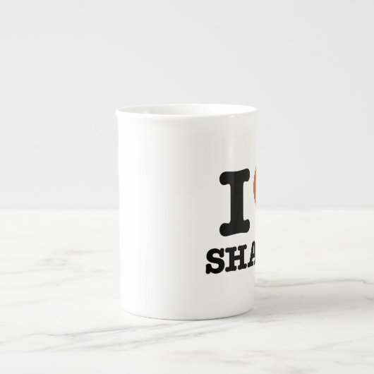 Tasse En Porcelaine I Heart Sharts Funny Icon Graphisme (Devant)