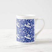 Tasse En Porcelaine Ikat Floral Damask - Cobalt bleu et blanc (Droite)