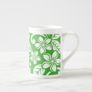 TASSE EN PORCELAINE ÎLE PLUMERIA (CITRON VERT)