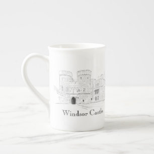 Tasse En Porcelaine Illustration Iconique Du Château De Windsor