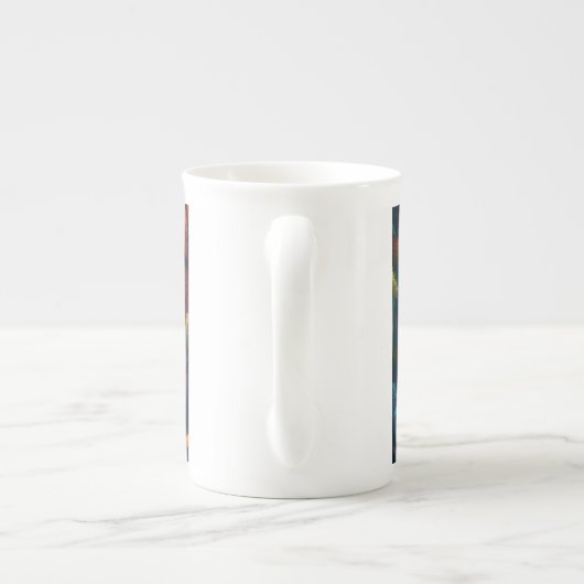 Tasse En Porcelaine Imaginaire arc-en-ciel (Dos)