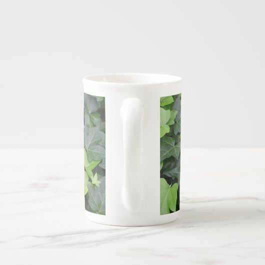 Tasse En Porcelaine Impression botanique verte Ivy (Dos)