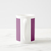 Tasse En Porcelaine Impression de fibre de carbone violet Fushia (Dos)