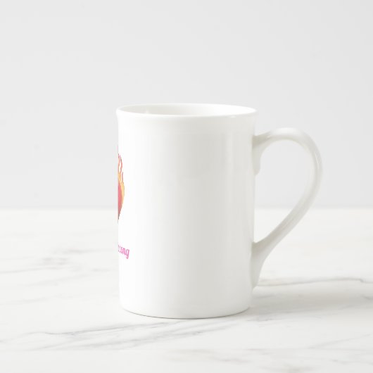 Tasse En Porcelaine Impression de Musique Espresso (Droite)