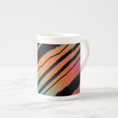 Tasse En Porcelaine Impression de tigre arc-en-ciel (Devant droit)