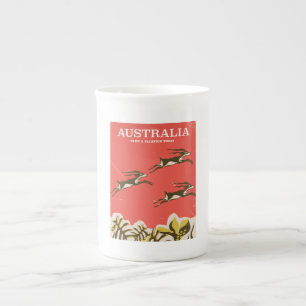 Tasse En Porcelaine Impression de vacances vintage en Australie