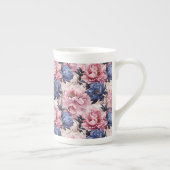 Tasse En Porcelaine Impression florale (Droite)