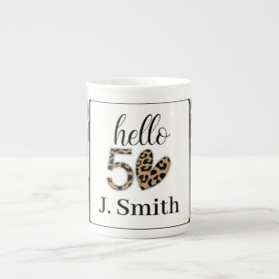 Tasse En Porcelaine Impression léopard 50e anniversaire