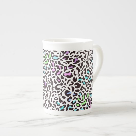 Tasse En Porcelaine Impression léopard pastel (Devant droit)