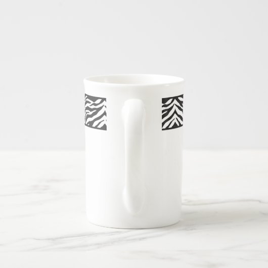 Tasse En Porcelaine Imprimer Mug-Zebra de la Chine osseuse (Dos)