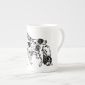 Tasse En Porcelaine indicateur et poseur anglais (Devant droit)