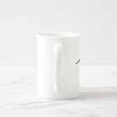 Tasse En Porcelaine indicateur et poseur anglais (Dos)