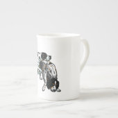 Tasse En Porcelaine indicateur et poseur anglais (Devant droit)