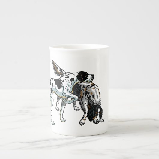 Tasse En Porcelaine indicateur et poseur anglais (Devant)