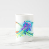 Tasse En Porcelaine Infinity with Rainbow Jellyfish (Devant)