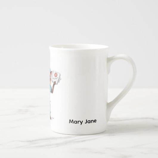 Tasse En Porcelaine Infirmière ayant une pause café (Droite)