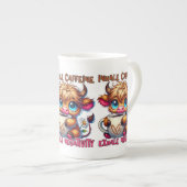 Tasse En Porcelaine Inhale Caffeine Exhale Negativity (Devant droit)