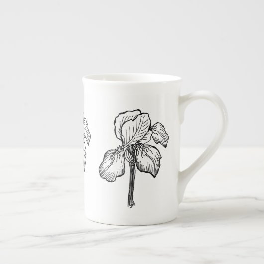 Tasse En Porcelaine Iris (Droite)