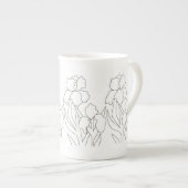 Tasse En Porcelaine Iris (Devant droit)