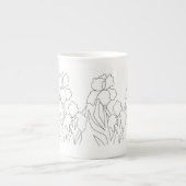 Tasse En Porcelaine Iris (Devant)