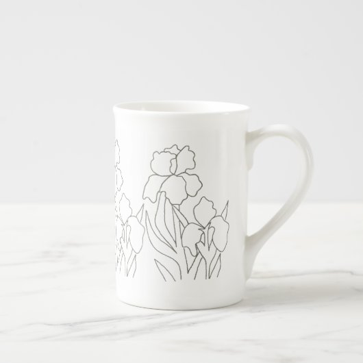 Tasse En Porcelaine Iris (Droite)