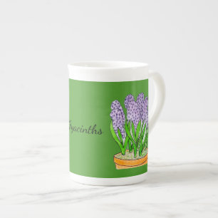 Tasse En Porcelaine Jacinthes en jardinière
