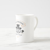 Tasse En Porcelaine Jack-o'-Lantern Trick ou Traitements Boug de spéci (Devant droit)