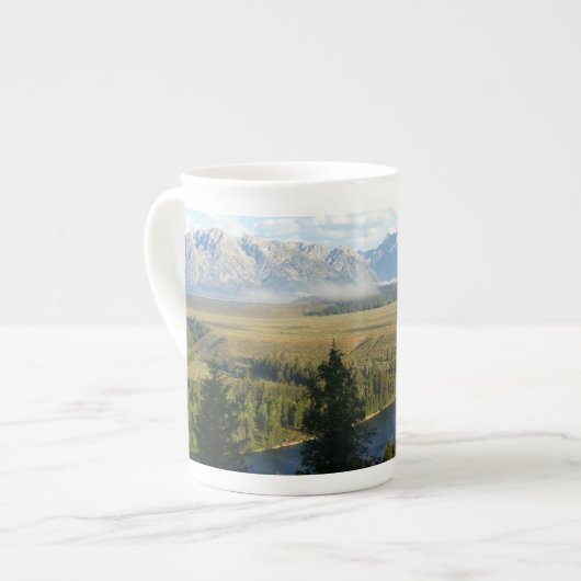 Tasse En Porcelaine Jackson Hole Mountains et River (Devant gauche)