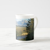 Tasse En Porcelaine Jackson Hole Mountains et River (Devant droit)
