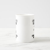 Tasse En Porcelaine J'aime mon café comme j'aime mes chats_ forts et . (Devant)