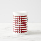 Tasse En Porcelaine J'aime mon lapin géant flamand (Devant)