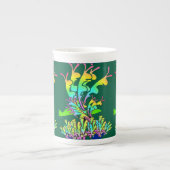 Tasse En Porcelaine Jardin fleuri (Devant)
