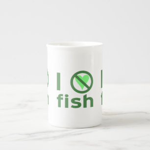Tasse En Porcelaine Je déteste le poisson