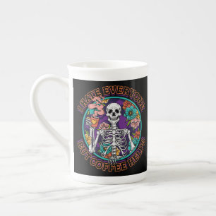 Tasse En Porcelaine Je déteste tout le monde, le café aide, Cadeaux po