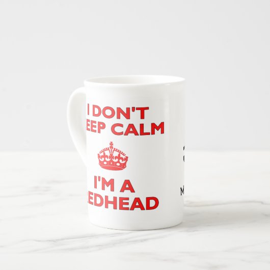 Tasse En Porcelaine Je ne garde pas le calme que je suis un (Devant gauche)