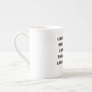 Tasse En Porcelaine Je Ne Parle Pas De Profanités, Je Les Évoque, Drôl