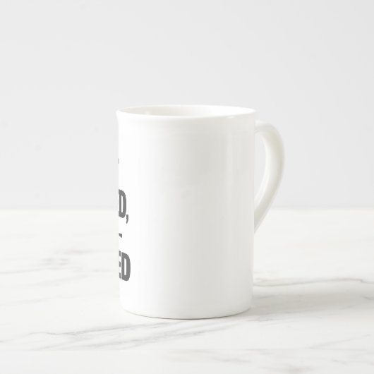 TASSE EN PORCELAINE JE NE SUIS PAS CONCÉDÉ, JUSTE CONVAINCU (Devant droit)