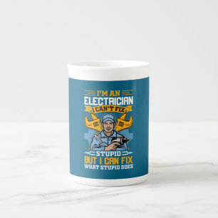 Tasse En Porcelaine Je suis électricien