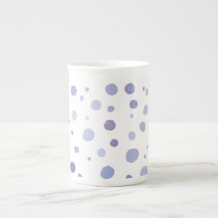 Tasse En Porcelaine Jolie illustration à points avec coups de pinceau