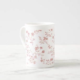 Tasse En Porcelaine Jolies Fleurs Roses